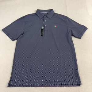 Full Turn Golf Polo Mens Large Blue Diamond Performance‎ Stretch Fabric Ecotec